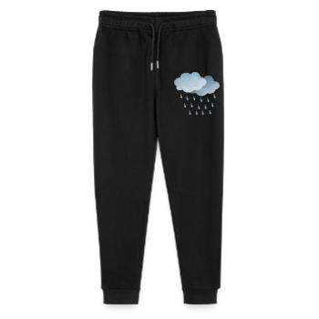 Weather Rain-Clouds Symbol - Stanley/Stella Mini Mover Teen Organic Jogging Trousers  - black - Front