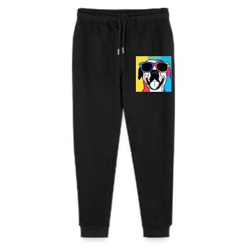 Vibrant Sunglass Pup Pop Art - Stanley/Stella Mini Mover Teen Organic Jogging Trousers  - black - Front