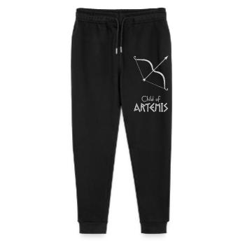 Child of Artemis – Percy Jackson inspired design - Stanley/Stella Mini Mover Teen Organic Jogging Trousers  - black - Front