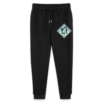 Klimaaktivist Straßen Kleben - Stanley/Stella Teenager Bio Jogginghose Mini Mover  - Schwarz - Vorne