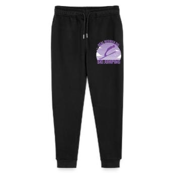 Skispringen Skispringerin Wintersport Geschenk - Stanley/Stella Teenager Bio Jogginghose Mini Mover  - Schwarz - Vorne