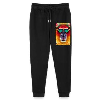 Cool monkey with sunglasses - Stanley/Stella Mini Mover Teen Organic Jogging Trousers  - black - Front