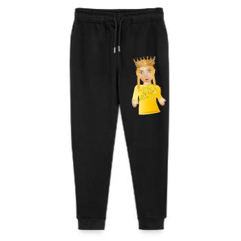 Die schöne Prinzessin als Puppen Theater Figur - Stanley/Stella Teenager Bio Jogginghose Mini Mover  - Schwarz - Vorne
