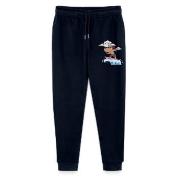 Catch the wave - Cute Beach Vibes T-Shirt - Stanley/Stella Mini Mover Teen Organic Jogging Trousers  - navy - Front