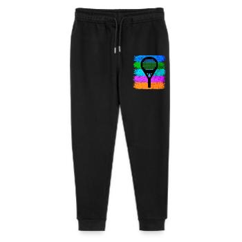 Padel Sport Racket Leisure Padel Game Fans - Stanley/Stella Mini Mover Teen Organic Jogging Trousers  - black - Front