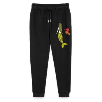 Date de sirène avec hippocampe - Pantalon de jogging bio Mini Mover Stanley/Stella Ado  - noir - Devant