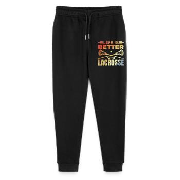 Vintage Lacrosse Slogan - Stanley/Stella Mini Mover Teen Organic Jogging Trousers  - black - Front