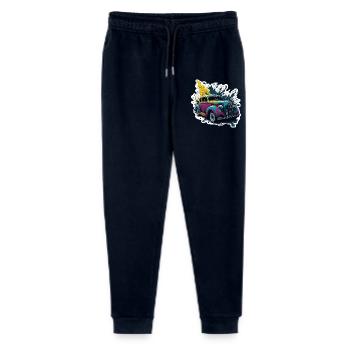 Farbiger Oldtimer Spritzer - Stanley/Stella Teenager Bio Jogginghose Mini Mover  - Navy - Vorne