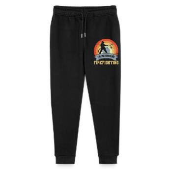 Funny Fire Brigade Saying - Stanley/Stella Mini Mover Teen Organic Jogging Trousers  - black - Front