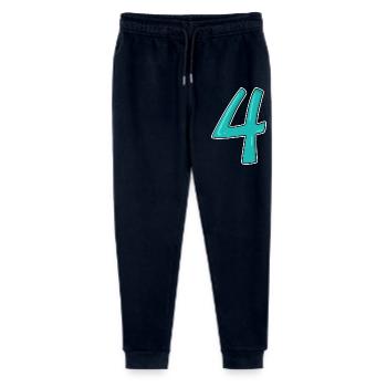 Number Four Digit Number Fourth Fourth - Stanley/Stella Mini Mover Teen Organic Jogging Trousers  - navy - Front