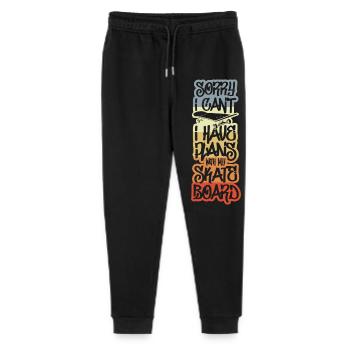 Sorry I Have Plans With My Skateboard - Stanley/Stella Teenager Bio Jogginghose Mini Mover  - Schwarz - Vorne