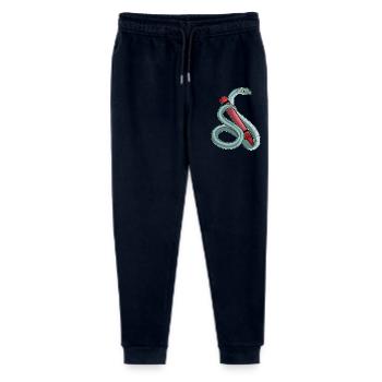 Snake Student Crayon School - Stanley/Stella Mini Mover Teen Organic Jogging Trousers  - navy - Front