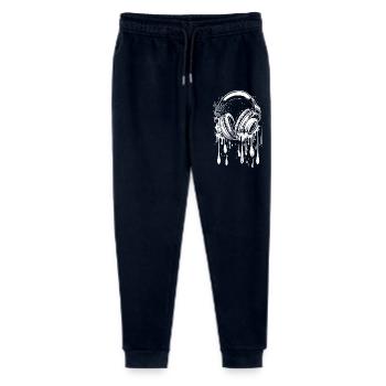 Casque d’écoute avec gouttes - Pantalon de jogging bio Mini Mover Stanley/Stella Ado  - marine - Devant