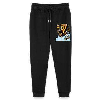 I can Pizza - Skiing Kids - Stanley/Stella Mini Mover Teen Organic Jogging Trousers  - black - Front
