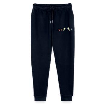 Vintage Fechten Herzklopfen - Stanley/Stella Teenager Bio Jogginghose Mini Mover  - Navy - Vorne
