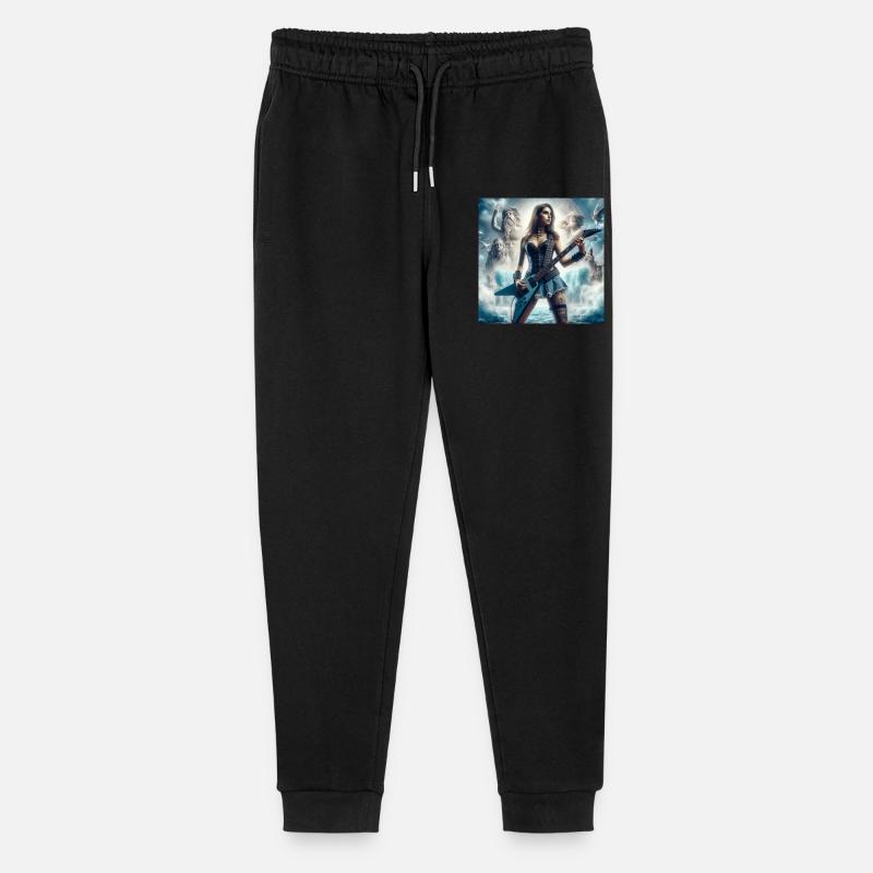 Guitariste avec Poséidon - Pantalon de jogging bio Mini Mover Stanley/Stella Ado  - noir