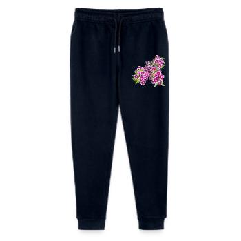 Carnation poetry – focus on garden blossoms - Stanley/Stella Mini Mover Teen Organic Jogging Trousers  - navy - Front