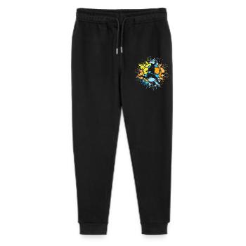 Soccer Color Explosion Player Sun Bright Colors - Stanley/Stella Mini Mover Teen Organic Jogging Trousers  - black - Front