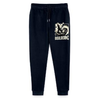 Bouldering Chimpanzee Climbing Gift - Stanley/Stella Mini Mover Teen Organic Jogging Trousers  - navy - Front