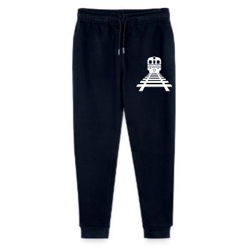 Railway Drawing - Stanley/Stella Mini Mover Teen Organic Jogging Trousers  - navy - Front