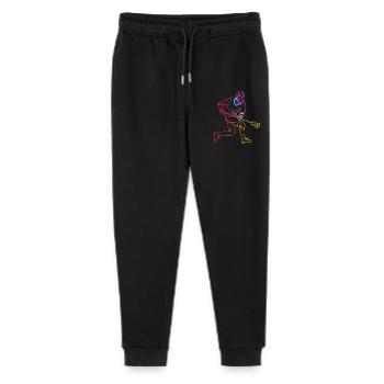 Lacrosse Player Drawing - Stanley/Stella Mini Mover Teen Organic Jogging Trousers  - black - Front