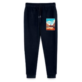 Madrid Espagne Affiche de voyage Souvenir Carte Postale Peinture - Pantalon de jogging bio Mini Mover Stanley/Stella Ado  - marine - Devant