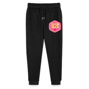 Zahl Zwölf - 12. Geburtstag - Stanley/Stella Teenager Bio Jogginghose Mini Mover  - Schwarz - Vorne