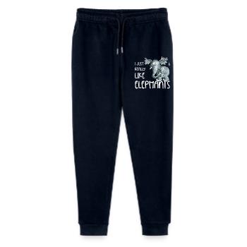 J’aime vraiment les éléphants I Elefant Wildtiere - Pantalon de jogging bio Mini Mover Stanley/Stella Ado  - marine - Devant