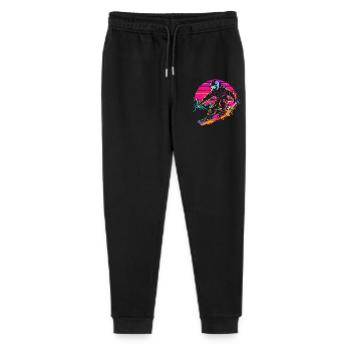 Snowboarder Vaporwave - Stanley/Stella Mini Mover Teen Organic Jogging Trousers  - black - Front