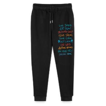 Live Simple 2 - Stanley/Stella Mini Mover Teen Organic Jogging Trousers  - black - Front