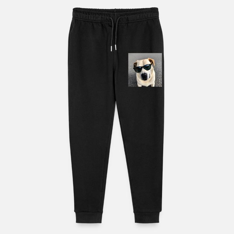Chien avec des lunettes de soleil - Pantalon de jogging bio Mini Mover Stanley/Stella Ado  - noir