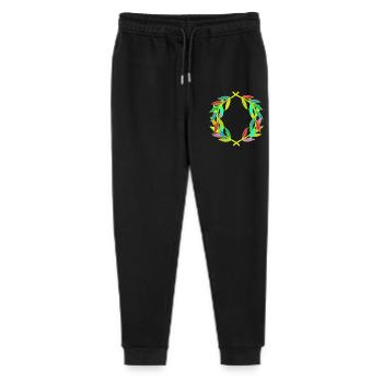 Rainbow Laurel Wreath Laurel - Stanley/Stella Mini Mover Teen Organic Jogging Trousers  - black - Front