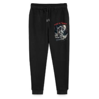 Lost in Space - Monkey as Astronaut - Stanley/Stella Mini Mover Teen Organic Jogging Trousers  - black - Front