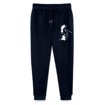 Croquis de joueur de flûte - Pantalon de jogging bio Mini Mover Stanley/Stella Ado  - marine - Devant