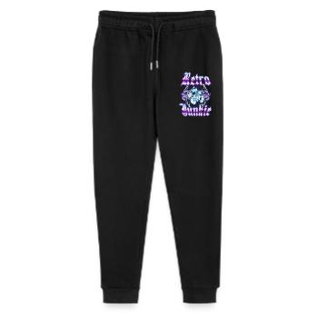 Retro Junkie – 90s Gothic Blumenstil - Stanley/Stella Teenager Bio Jogginghose Mini Mover  - Schwarz - Vorne
