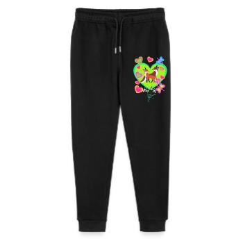 Retro Fuchs Füchse Vintage 80er 90er Füchsin - Stanley/Stella Teenager Bio Jogginghose Mini Mover  - Schwarz - Vorne