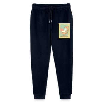 Homeoffice Level: Katze - Stanley/Stella Teenager Bio Jogginghose Mini Mover  - Navy - Vorne