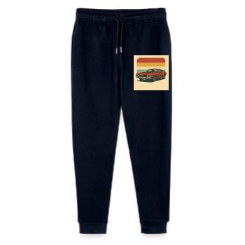Retro Muscle Car Sonnengruß Design - Stanley/Stella Teenager Bio Jogginghose Mini Mover  - Navy - Vorne