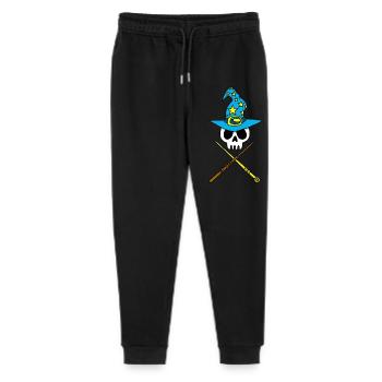 Crâne de magicien - Pantalon de jogging bio Mini Mover Stanley/Stella Ado  - noir - Devant