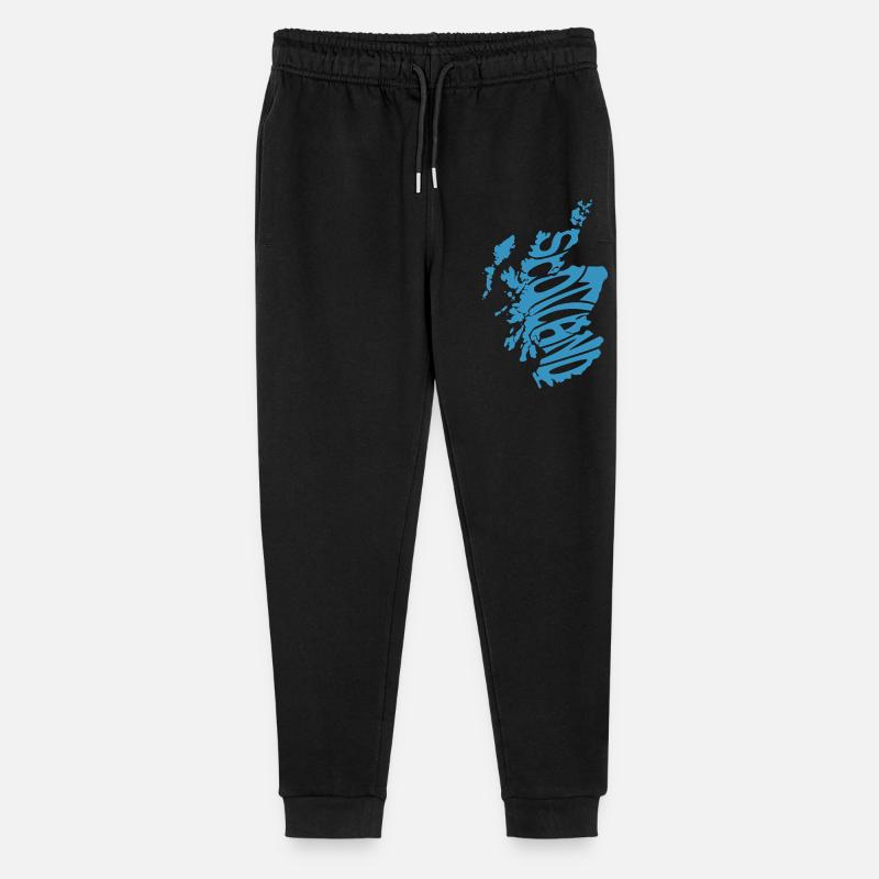 Graphique de la carte de l’Écosse - Pantalon de jogging bio Mini Mover Stanley/Stella Ado - noir