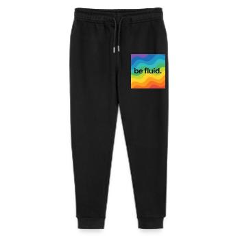 Be Fluid – LGBTQ+ Pride Design with Progressive Bo - Stanley/Stella Mini Mover Teen Organic Jogging Trousers  - black - Front