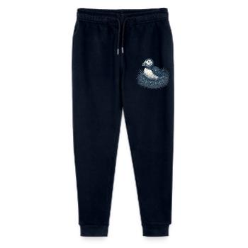 Illustration détaillée d’un nid de macareux - Pantalon de jogging bio Mini Mover Stanley/Stella Ado  - marine - Devant