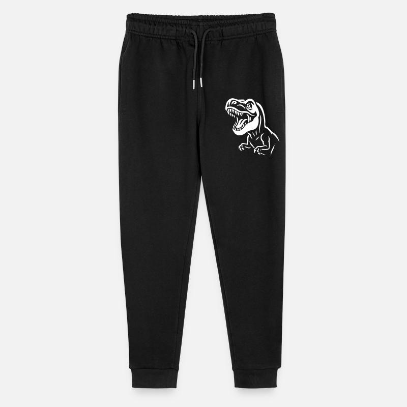 Graphique T-Rex contrasté - Pantalon de jogging bio Mini Mover Stanley/Stella Ado  - noir