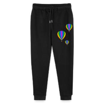 Fliegende Heißluftballons - Stanley/Stella Teenager Bio Jogginghose Mini Mover  - Schwarz - Vorne