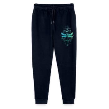 Astronomy - Dragonfly Mandala Turquoise Blue - Stanley/Stella Mini Mover Teen Organic Jogging Trousers  - navy - Front