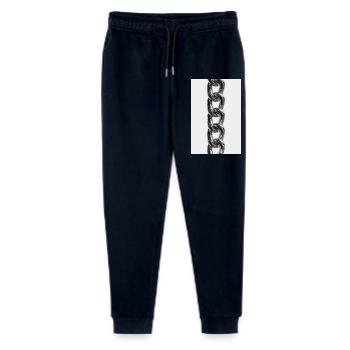 Glänzende Kettenglieder aus Metall - Stanley/Stella Teenager Bio Jogginghose Mini Mover  - Navy - Vorne