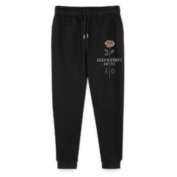 Beerdigung, Florist, Gedenkarrangement, Sympathie - Stanley/Stella Teenager Bio Jogginghose Mini Mover  - Schwarz - Vorne