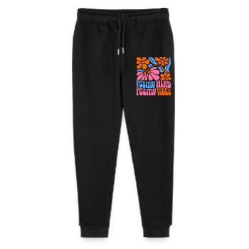 Positiver Geist Positive Vibes - Stanley/Stella Teenager Bio Jogginghose Mini Mover  - Schwarz - Vorne