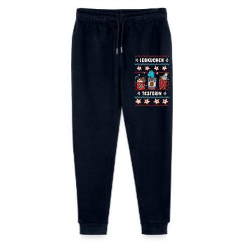 Christmas Gingerbread Tester with Dino - Stanley/Stella Mini Mover Teen Organic Jogging Trousers  - navy - Front