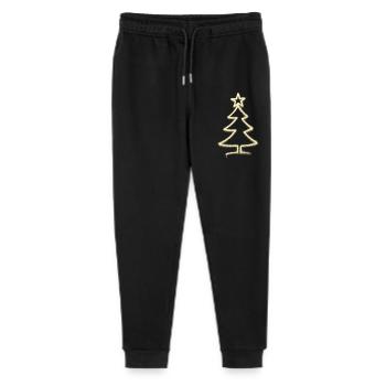 Urban Christmas Tree – One Line Art Weihnachts Des - Stanley/Stella Mini Mover Teen Organic Jogging Trousers  - black - Front
